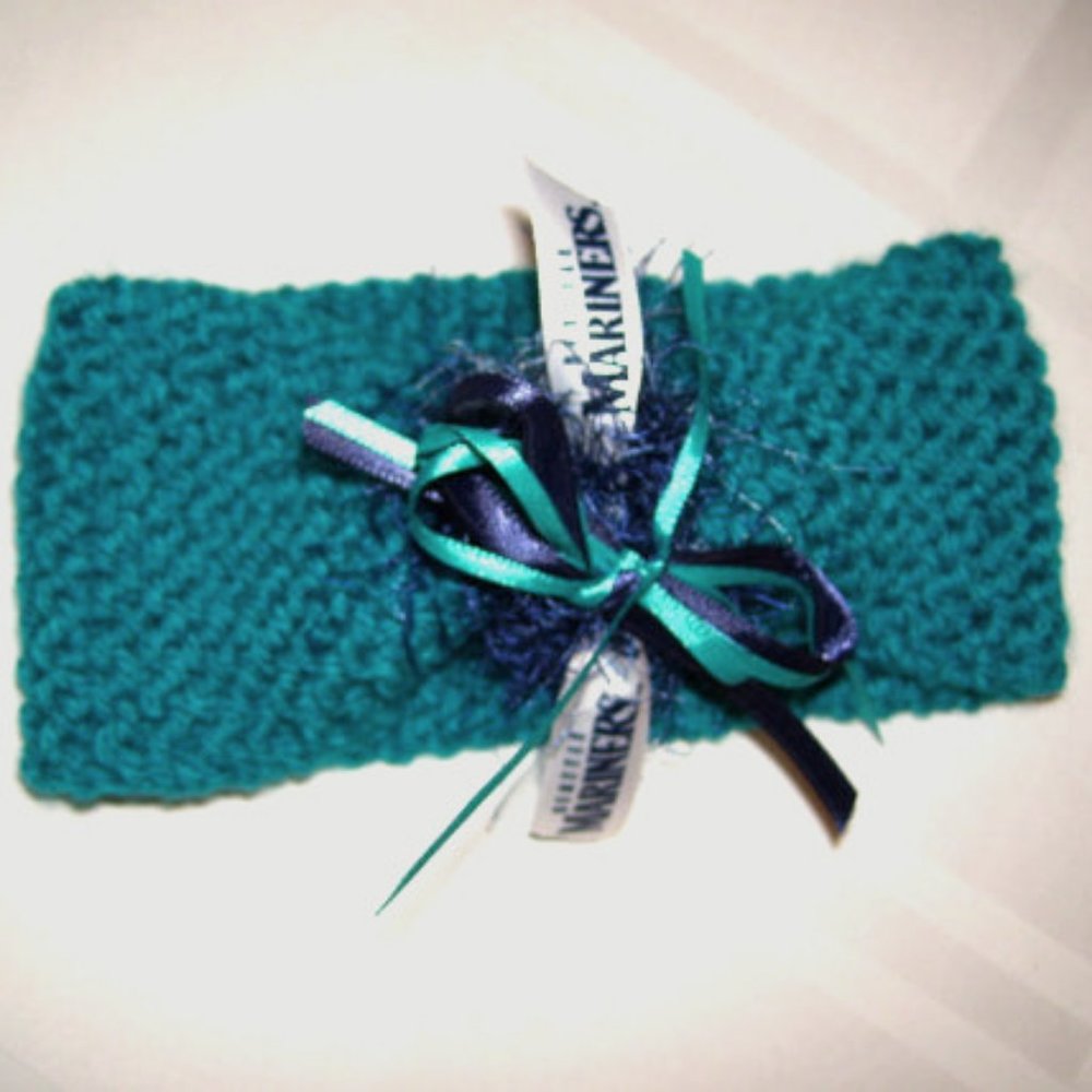 Seattle MARINERS Handmade Baseball Baby Headband *NEW*